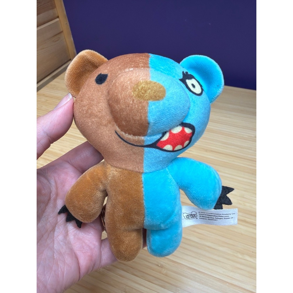 Deddy Bears Series 2 Two-Fur Blue Brown Split Horror Plush 6 Inch